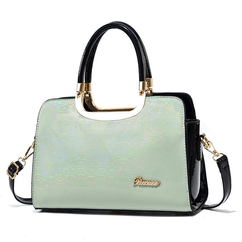 European And American Style Bright Leather Shell Bag For Women