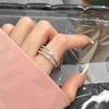 Women's Versatile Adjustable Open Cross Line Ring - Hip Hop Style, Creative Index Finger Ring