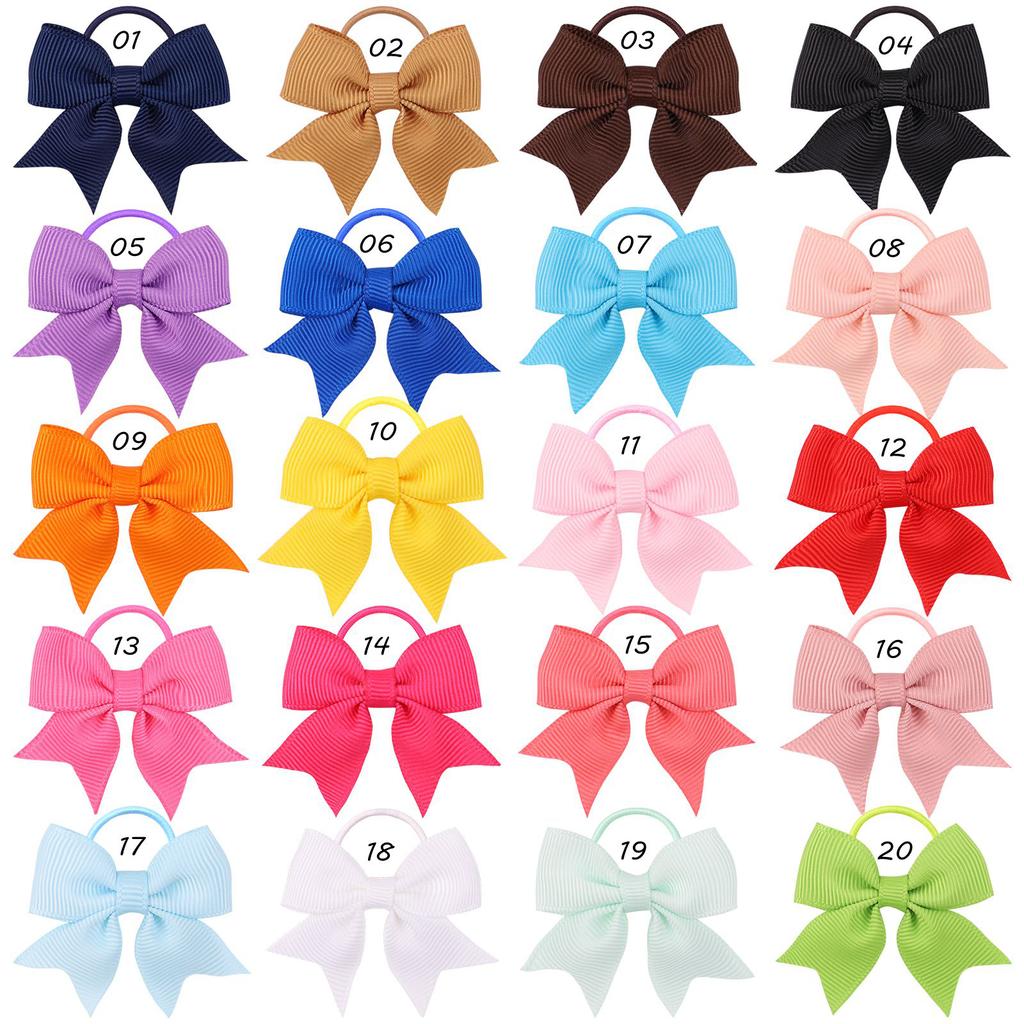 20Pcs/Set Children Cute Elastic Hair Bands For Girls Baby Lovely Rubber Bands Ponytail Holder Kids Hair Accessories