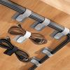 10/20/50/100Pcs Self Adhesive Cable Ties Adjustable Cord Straps Strong Stickiness Easy To Use Cable Management Clips