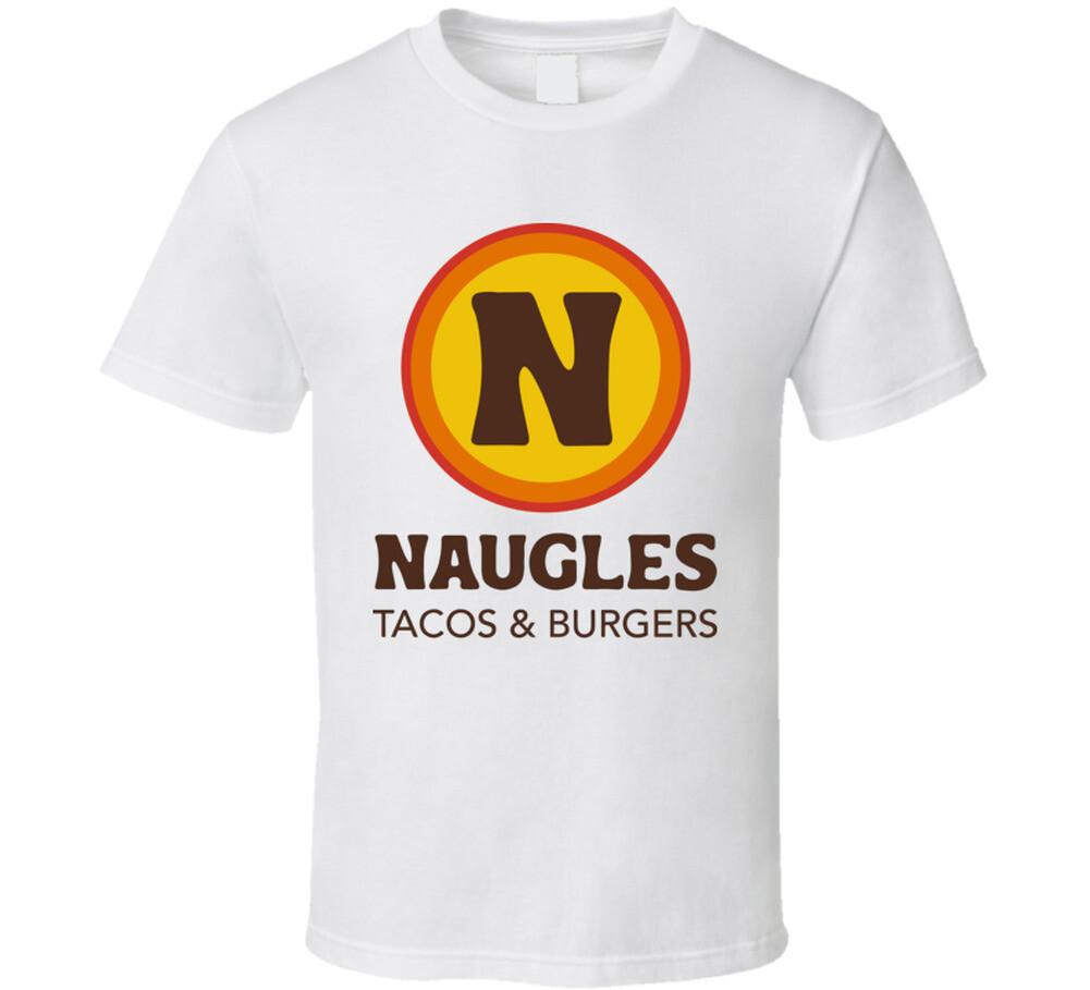 New Naugles Classic Retro Fast Food Restaurant Logo Fan Foodie Food T Shirt XL