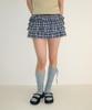 Ronron Check Cancan Pantskirt Blue