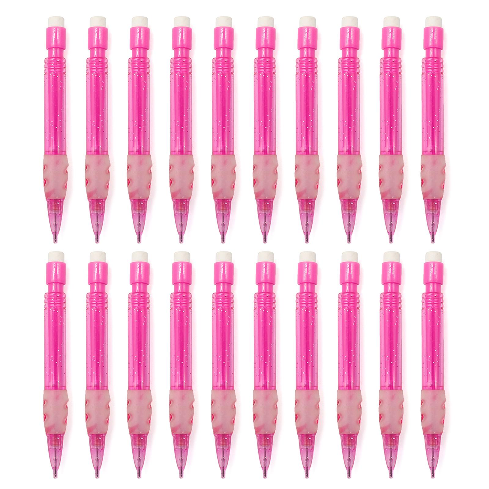 

20 шт. Маленький механический карандаш 0,7 мм Короткий автоматический карандаш для рисования с маленьким ластиком для письма, рисования, эскизов