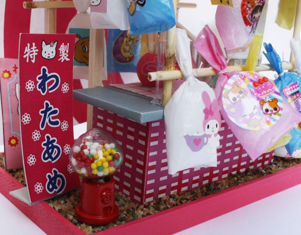 Billy Handmade Dollhouse Kit Festival Stall Kit Cotton Candy 8424