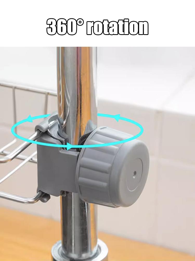 Multi Functional Kitchen Sink Storage Rack, Kitchenware Shower, Sink, Non Perforated Stainless Steel Faucet Storage Rack