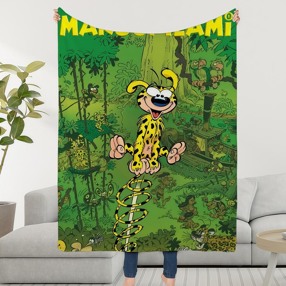 Lustige Niedliche M-Marsupilami Cartoon Decke Weich Warm Flauschige Überwurf Super Kinderspielzeug Bett Sofa Auto Kinderbett