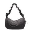 Casual large-capacity bag women's 2025 new fashion pleated dumpling bag lightweight and simple shoulder messenger bag