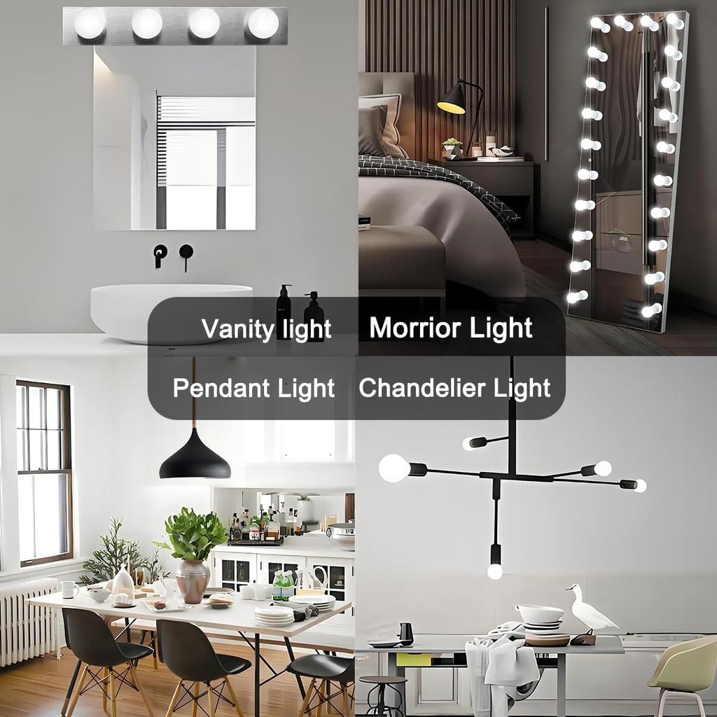 ILC G25 LED Vanity Globe Light Bulbs 6W, Work with Alexa Required Echo Device, Color Changing, 60W Equivatlent, Color Tunable CCT 2700-6000K,
