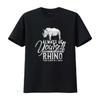 Always Be Yourself Unless You Can A Rhino T Shirt Vintage Washed Comfortable Graphic Homme Soft Casual Fashion Unisex
