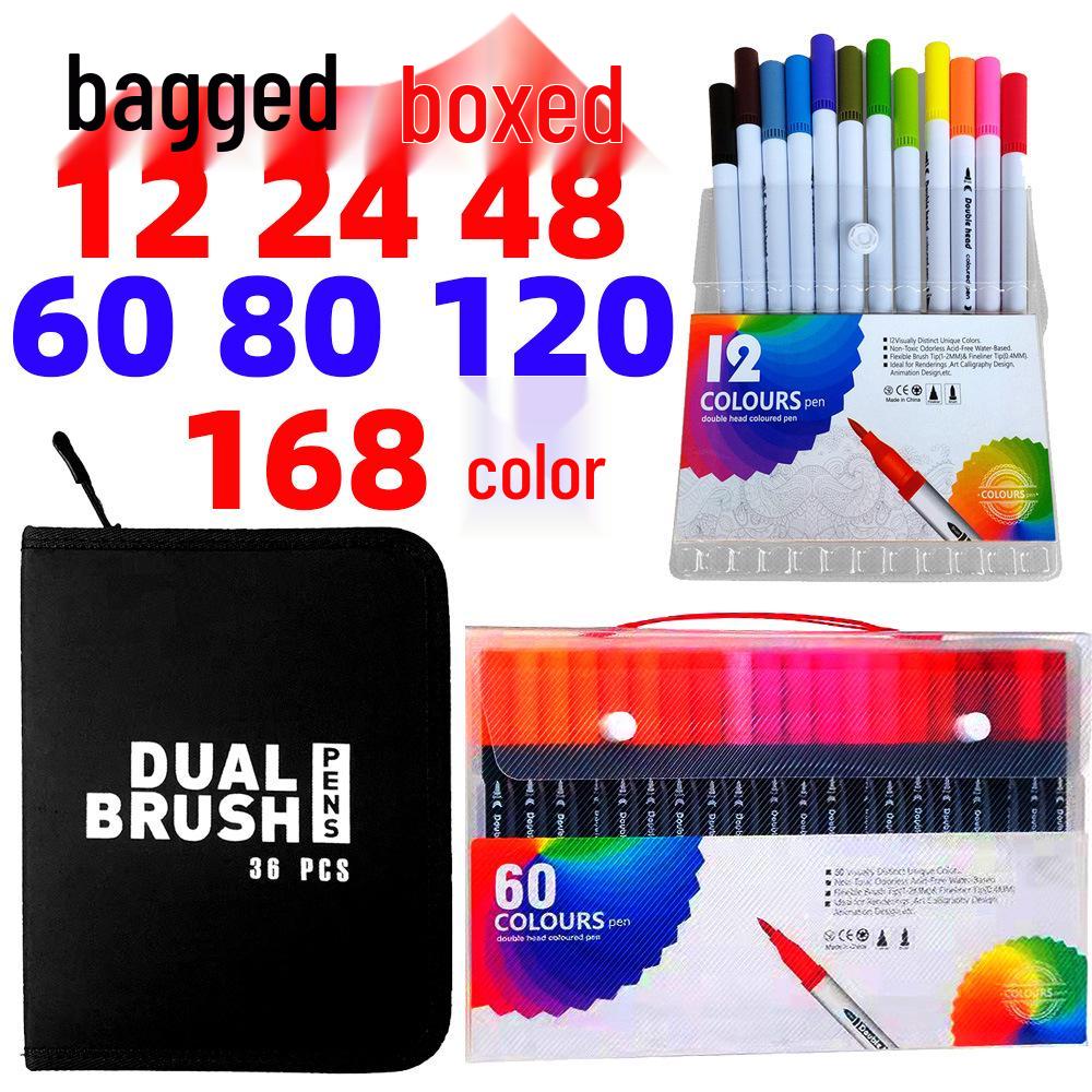 Children's Double-ended Washable Watercolor Pens with Soft Tips