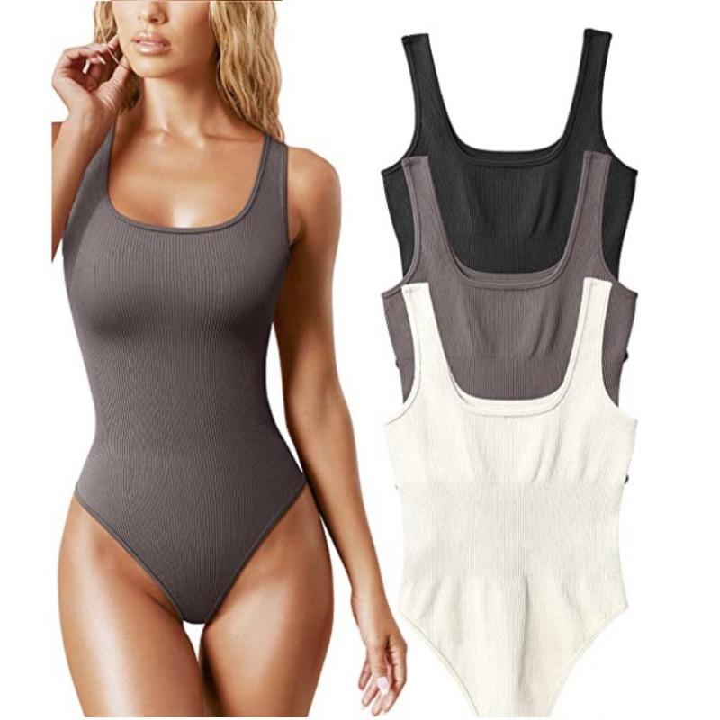 Summer Women's U-Neck Sleeveless Vest Tights