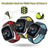 Tofarget reim kompatibel med Fitbit Versa 4 Pustende rundhullreim egnet for FITBIT VERSA 3 Smartklokkereim Correa