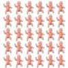 30 STUKS Koningscake Baby's Miniatuur Beeldjes Plastic Mardi Gras Decoraties voor Babyborrels Gender Reveal Feest Bedankjes