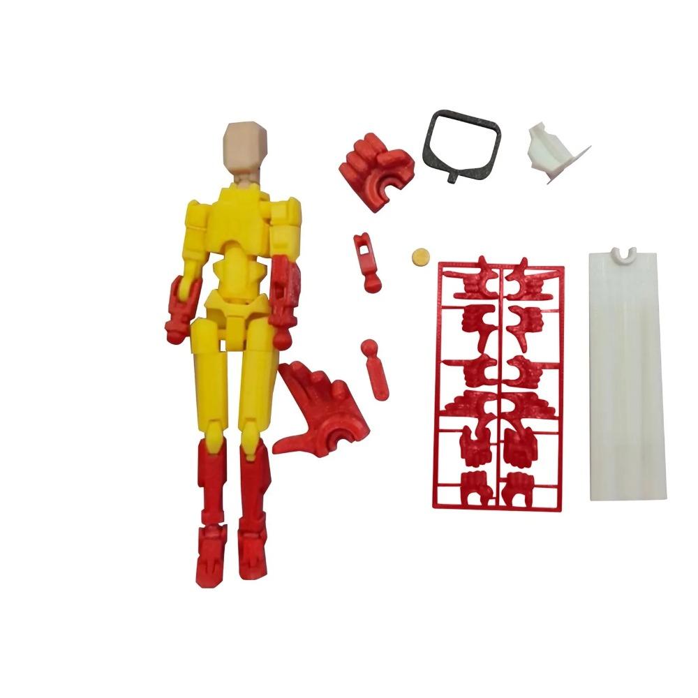 

3D Printed 13-Joint Movable 3rd Generation Dummy Doll DIY Full-Body Stress Relief Toy Display Figure 2026 Trending Muñeco Dummy One Size