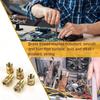 M2-M10 Knurled Brass Inserts Kit - Hot Melt Threaded Nuts for 3D Printing & DIY Embedment