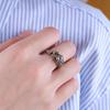 Adjustable Kitty Cat Opening Rings Vintage Cat Shape Ring Creative Animal Delicate Rings  Men Women