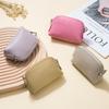 Genuine Leather Mini Shell Change Bag Women's New Japanese Vegetable Tanned Cowhide Niche Coin Bag Portable Zipper Storage Bag