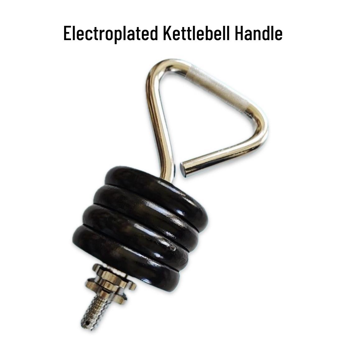 Adjustable Electroplated Kettlebell Handle - Men s Glute Training Dumbbell with 2.5 Small Hole Grip.