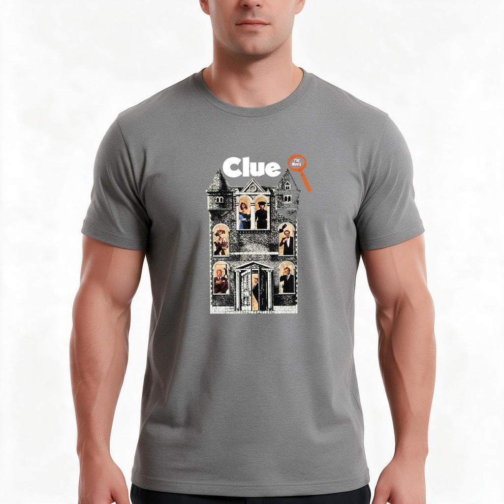 Clue Movie Tshirt Summer Casual Cotton Tee Oversized Streetwear Tops Vintage Graphic Print Loose Fit Short Sleeve