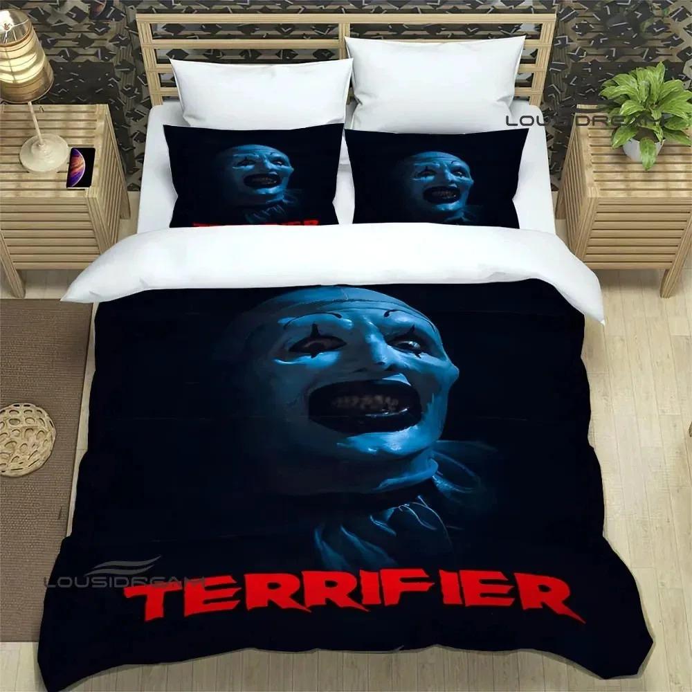 Terrifier Horror Printed Bedding Sets Exquisite Bed Supplies Set Duvet Cover Bed Comforter Set Bedding Set Luxury Birthday Gift
