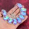Mystic Topaz Handmade Gemstone Necklace, 925 Solid Sterling Silver Necklace Antique Jewelry, For Thanksgiving