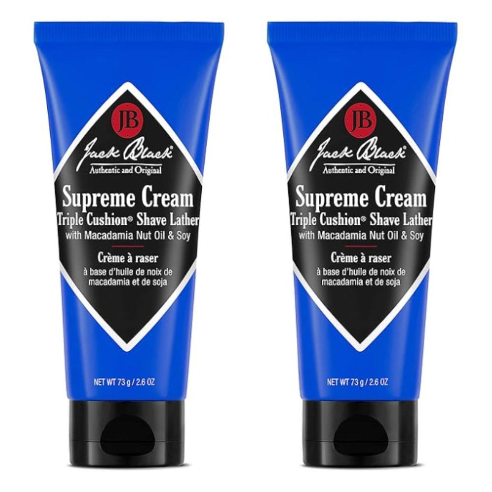 Jack Black Supreme Cream Тройной Кушон Крем для Бритья 2 упаковки, 170г, 2 шт.