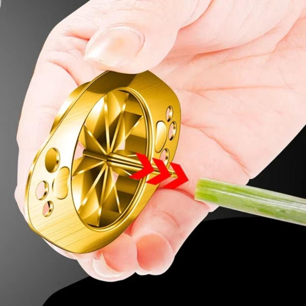 Multi-functional Green Onion Slicer 304 Stainless Steel Scallion Cutting Tool Vegetable Chopping