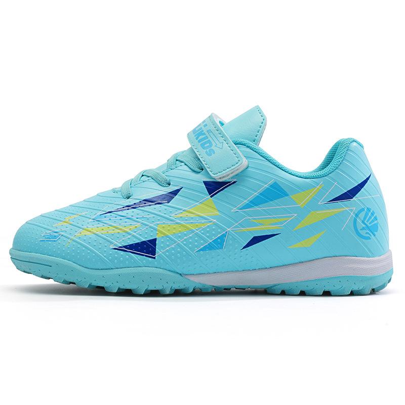 Vibrating Foot Brand Football Shoes with Broken Nails, Men, Women and Children, Free Shoelace Buckle TF Rubber Sole Non-slip Training Shoes