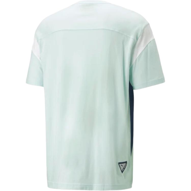 Puma X Manchester City Collaboration Ftbl Comfortable Logo Pullover Short Sleeve Football Shirt Men Tops 769484-05