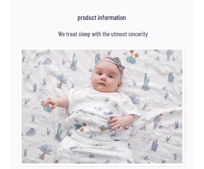 Ganzjahres-Neugeborenen-Babyeinschlagdecke - Weiche Baumwollwickeldecke für Säuglinge