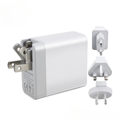 QC3.0 Hızlı Şarj Şarj Cihazı 3usb Cep Telefonu Şarj Cihazı Katlanabilir ABD Yönetmelikleri + Değiştirilebilir Başlık 25W Seyahat Şarj Cihazı