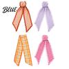 Festival Ribbon Sash Fall Scalloped Wreath for Front Door 55 Inch Plaid Gingham Autumn Thanksgiving Harvest Yard Porch Doorway Indoor Outdoor
