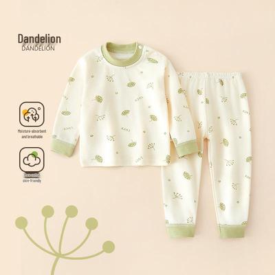 Autumn Baby Clothes Set: Pure Cotton Warm Underwear & Homewear Pajamas