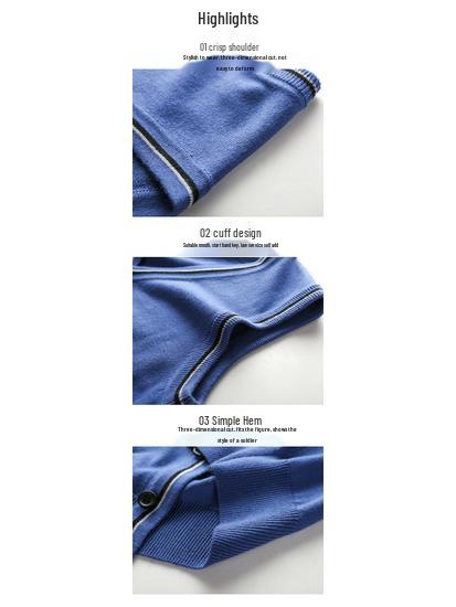 Vestă de lână cu gât în V pentru bărbați de vârstă mijlocie: Cardigan tricotat, Pulover fără mâneci din cașmir pur pentru toamnă și iarnă.