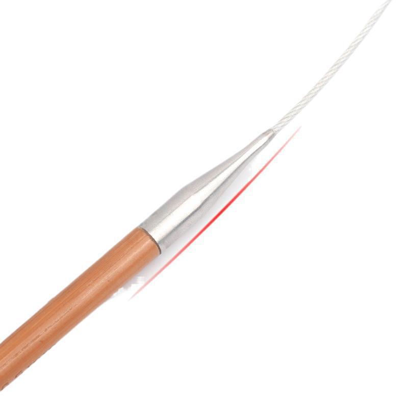 Bamboo-Steel Circular Knitting Needles, Full Set for Hand Knitting Blankets.