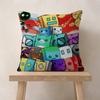 Game Geometry Cartoon Dash  Pillow Gift Home Office Decoration Bedroom Sofa Car Cushion Cover Case 45x45