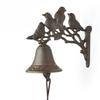 Cast Iron Four-bird Branch Bell Suitable for Courtyard Garden Wall Doorbell Creative Decoration Crafts