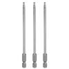 H2 H3 H4 H6 H8 H10 H12 Hex Head Drill Bit Wrench Metric Flat Tip 1/4" Hex Shank 150mm Magnetic Hexagonal Screw Driver Socket Bit