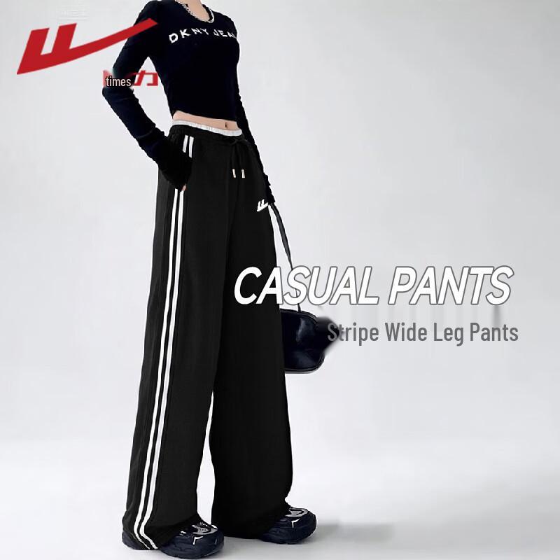 

Женские полосатые широкие спортивные штаны на кулиске Warrior M