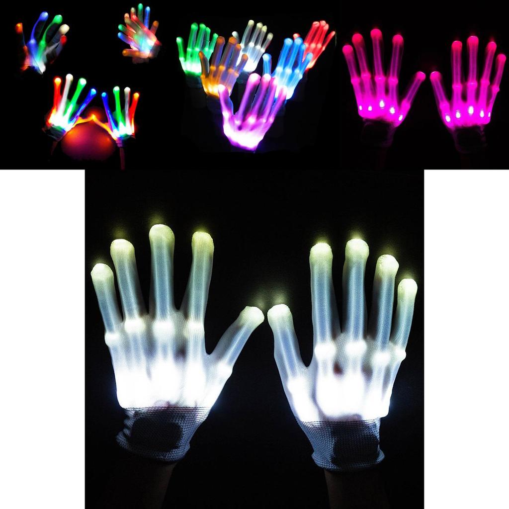 Premium Quality Electro Led Finger Flashing Gloves For Vibrant Dance Parties And Raves