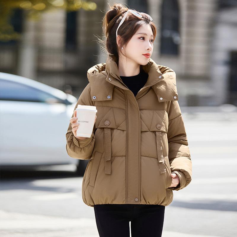 Hooded Short Loose Thick Warm Jacket