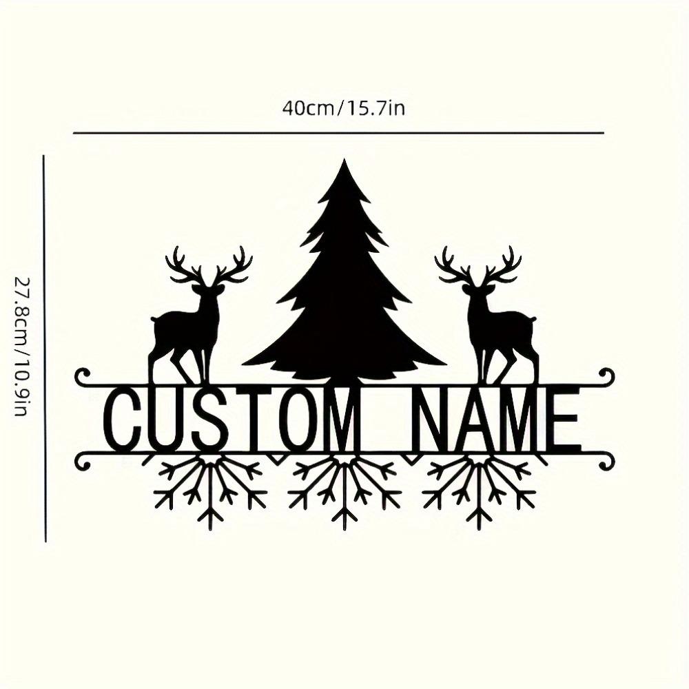 Metal Wall Art Deer Tree Silhouette Powder Coated Home Decor Living Room Bedroom Gift TYDZ004201