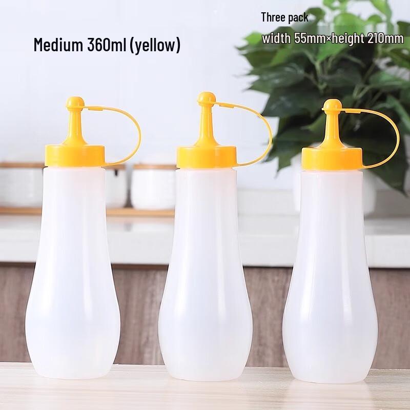 ZJ Squeeze Sauce & Condiment Bottles (3-Pack) 360ml (3-pack)