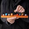 Natural Crystal Solar System Model: Nine Planet Gift Box & Desktop Ornament for Students and Kids