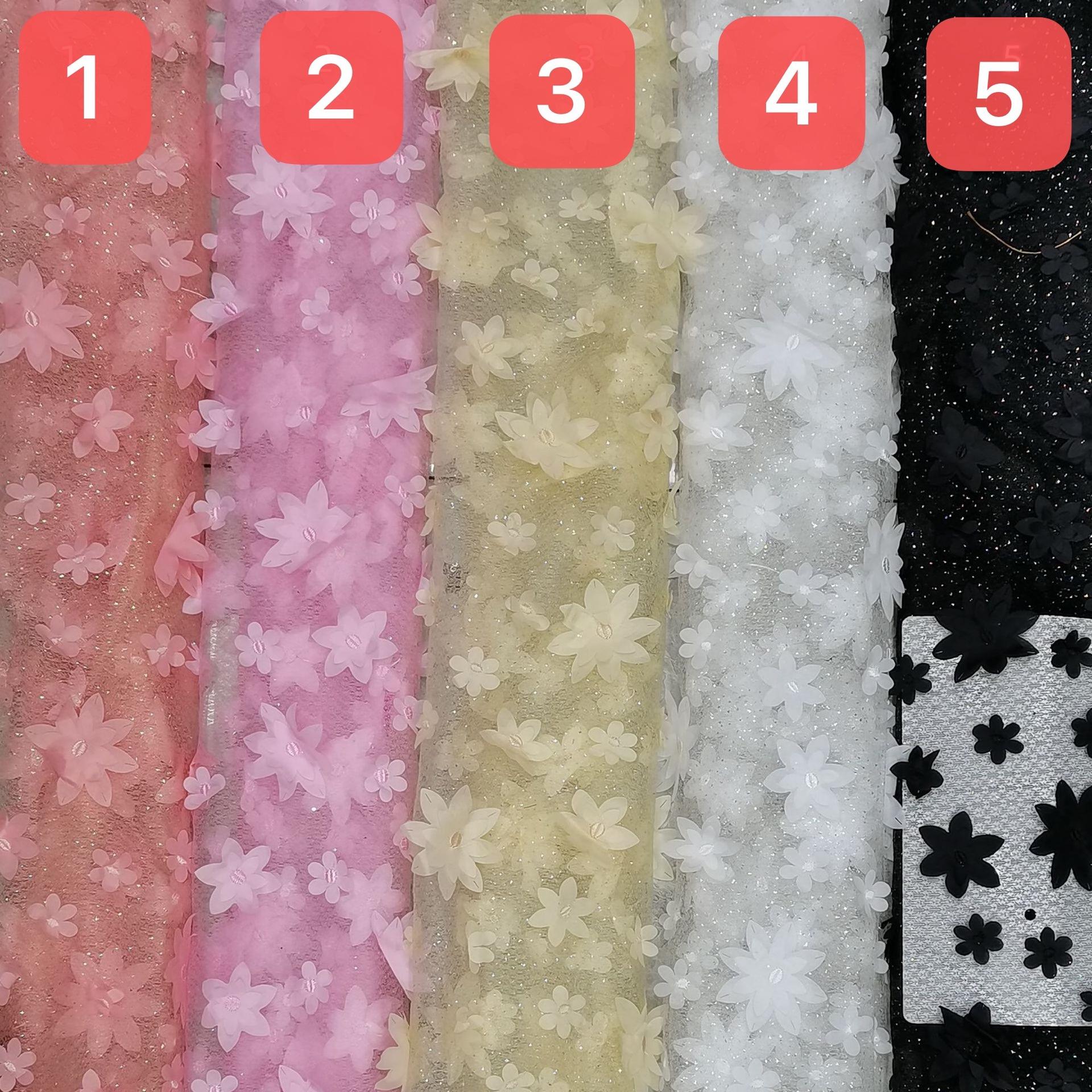 

Кружевная сетчатая ткань, Трехмерная вышивка, Ткань с вышивкой мелких цветов, Лолита, Одежда Лолиты, Ткань для детской одежды