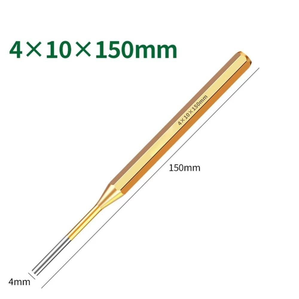 1pcs New 2/3/4/5/6/8/10mm Brass Punch Remover Heavy Duty Chisel Roll Pin PunchTool 150mm For Machinery Maintenance Cone Punch