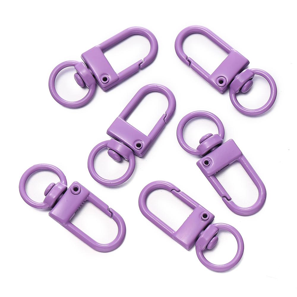 10pcs/Lot High Quality Colorful Alloy Snap Lobster Clasp Hooks Keychain Findings for DIY Key Chain Necklace Bracelet Supplies