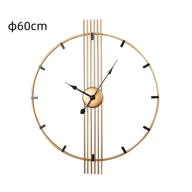 Modern Nordic Light Luxury Large Silent Wall Clocks Golden/Black Creative Simple Living Room Restaurant Decoration Hanging Watch