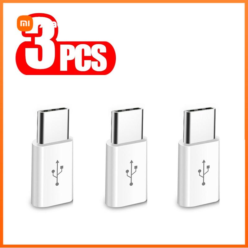 Xiaomi 3 PCS Micro USB To Type C Adapter for Samsung Huawei Honor Xiaomi Redmi OPPO VIVO Android Phone Charger Cable Charging Converter
