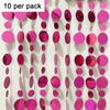 Runde Paillettenform Pailletten Hängende Folienvorhänge 100cm Länge Kunststoffmaterial PVC Pailletten Girlande 10 Stück Menge